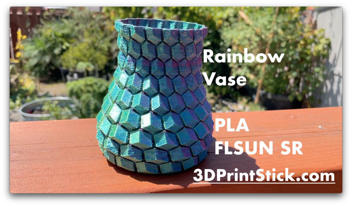 rainbow PLA vase